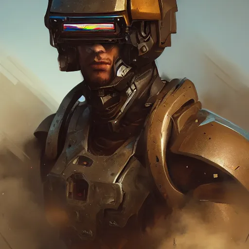 Prompt: an portrait man american in the assault powered armor, style game square enix life, trending on artstation, painted by greg rutkowski, render naughty dog, octane render, detailed