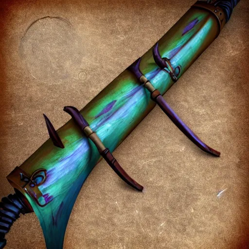 Image similar to fantasy longbow weapon made from whispy shadows, digital media