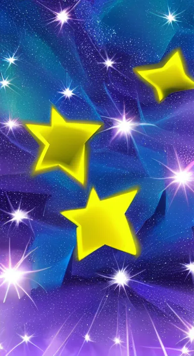 Image similar to shooting stars app background artwork, digital art, award winning