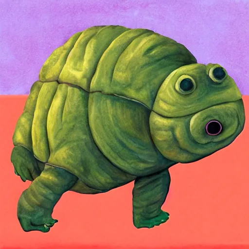 Image similar to The Very Hungry Tardigrade by Eric Carle