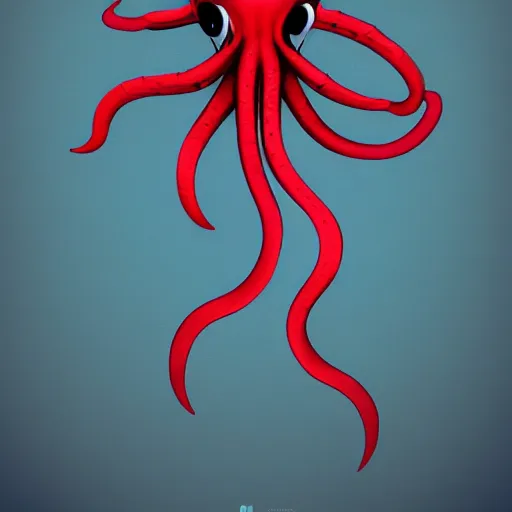 Image similar to octupus minimalistic concept art by afshar petros aoshima chiho caldwell clyde, matte background, sharp contours, minimalist, trending on artstation, 8 k