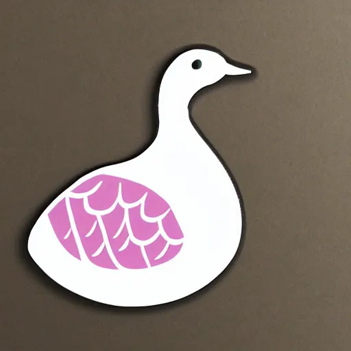 Image similar to cute goose, stylized, full body, digital paint, diecut, sticker