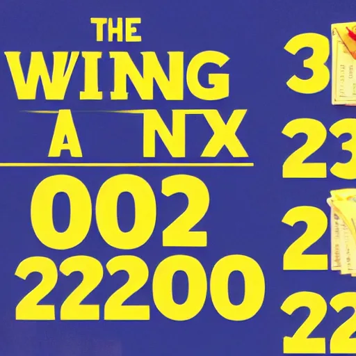 Prompt: the winning lottery numbers for 2 0 2 3