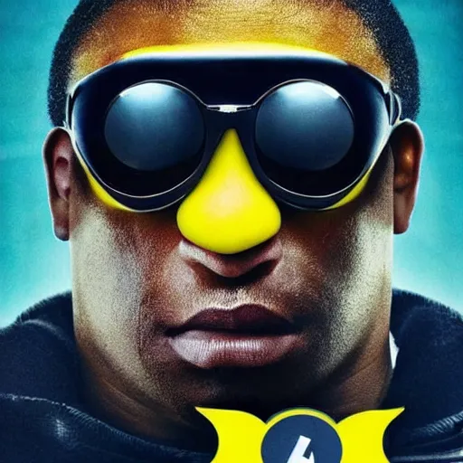 Image similar to poster for a movie like blade about a half - minion who hunts minions