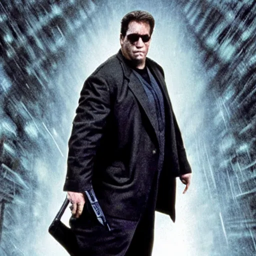 Image similar to John Goodman as Neo in The Matrix