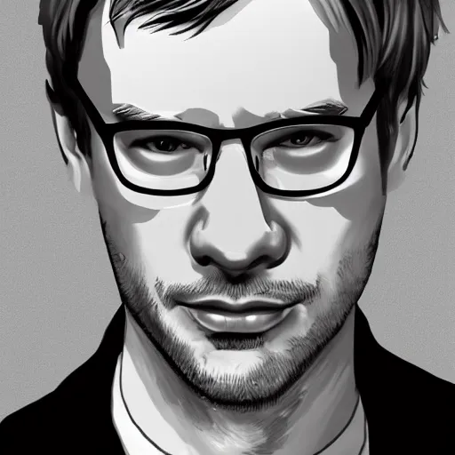 Prompt: jeffrey dahmer doing hand heart, digital painting, ultradetailed, artstation, ultradetailed, pinterest,