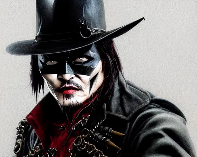 Image similar to highly detailed portrait of johnny depp as the batman who laughs, in mortal kombat 1 1, stephen bliss, unreal engine, fantasy art by greg rutkowski, loish, rhads, ferdinand knab, makoto shinkai and lois van baarle, ilya kuvshinov, rossdraws, tom bagshaw, global illumination, radiant light, detailed and intricate environment