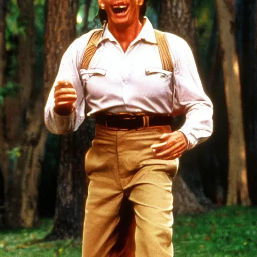 Image similar to jim varney as forrest gump