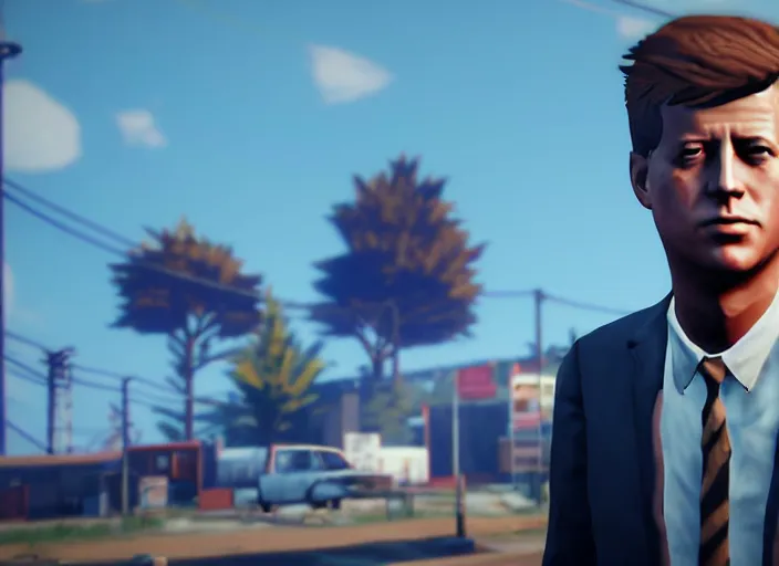 Prompt: ps 4 gameplay, john f kennedy in life is strange