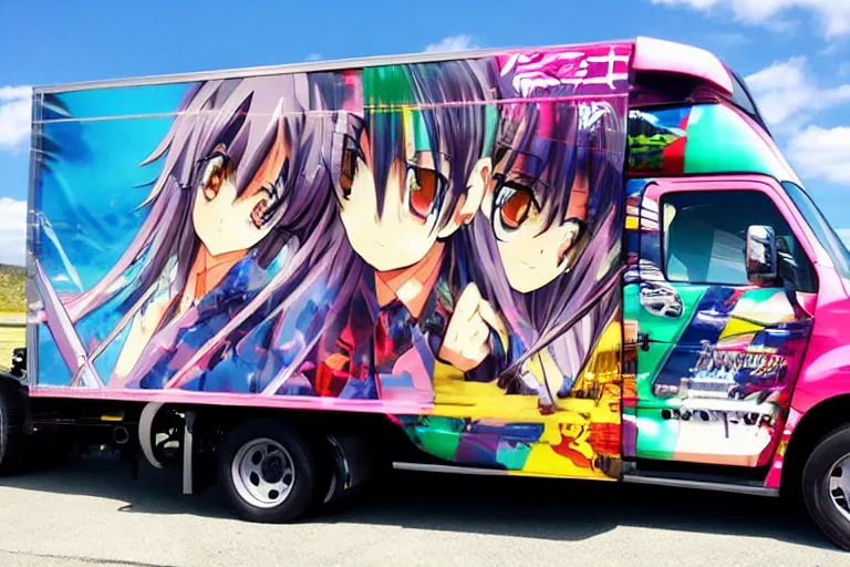 Image similar to anime-truck-wrap-side-shot