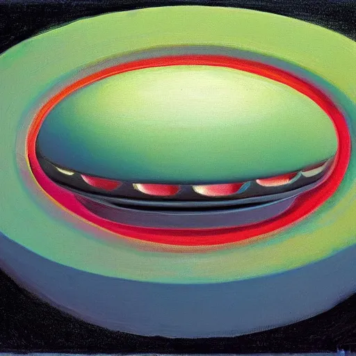 Image similar to alien by wayne thiebaud