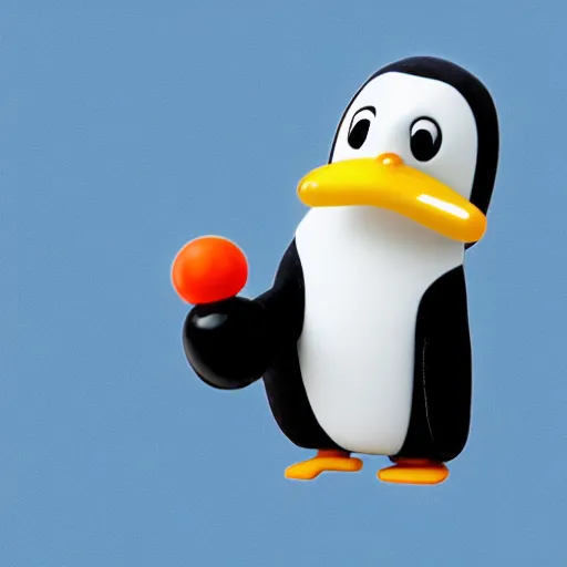 Image similar to pingu in the style of globi