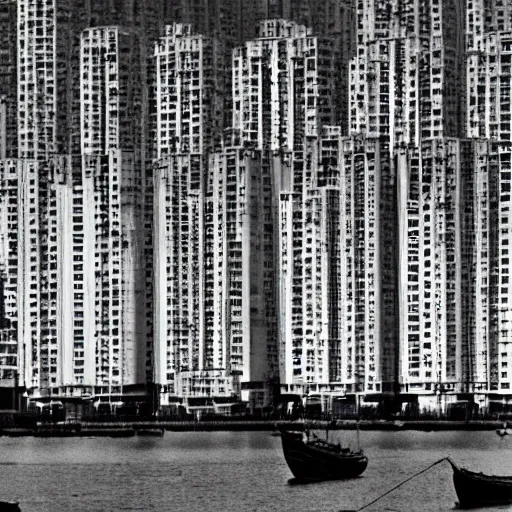 Prompt: hongkong, by fan ho,