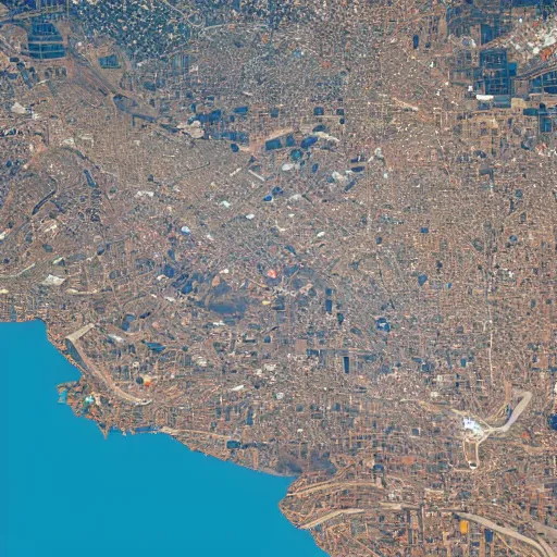 Image similar to satellite photo of santiago de chile