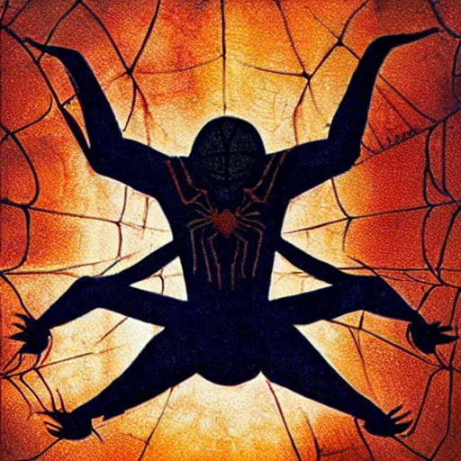 Image similar to spiderman by Leonardo da Vinci