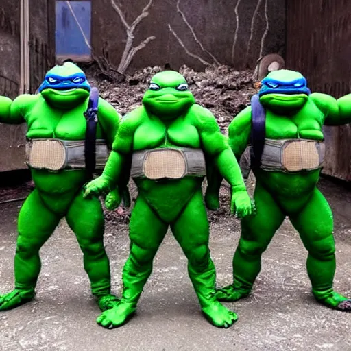 Image similar to chernobyl teenage mutant ninja turtles