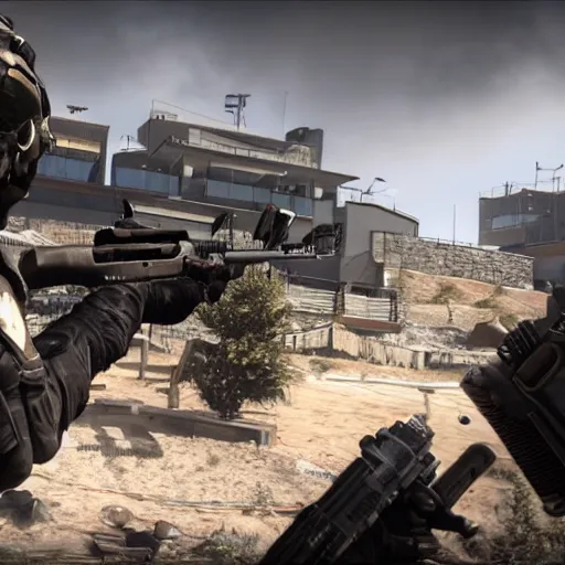 Image similar to a Call of Duty Black Ops menu starring a M4 rifle in-game