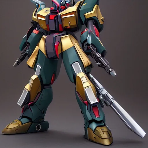 Image similar to sazabi, realistic, metal shaded