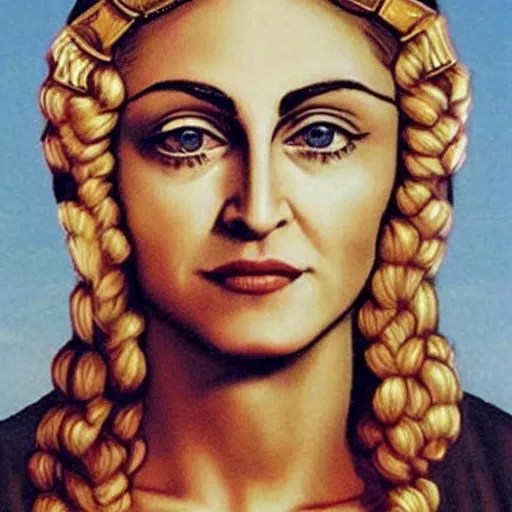 Image similar to Madonna as the female Jesus Christ