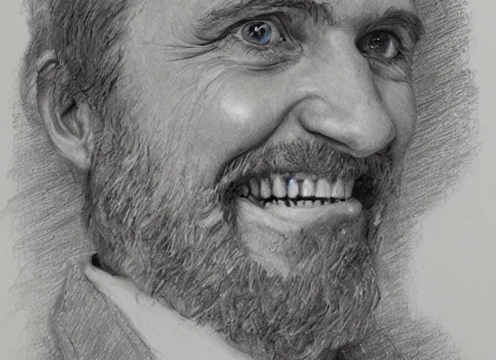 Prompt: a highly detailed sketch portrait of a dentist, james gurney, james jean