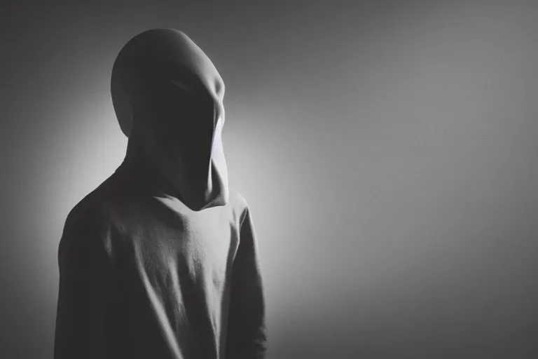 Image similar to A man with no face, photographed by Canon EOS, cinematic lighting, natural complexion, extremely high definition shot, aesthetic canon of proportions