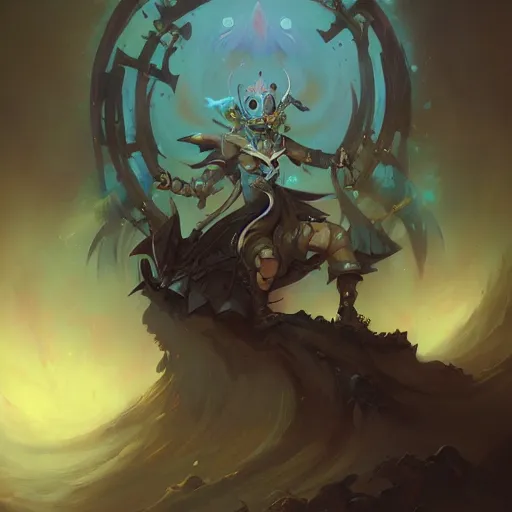 Prompt: fantasy warrior inspired by Peter Mohrbacher