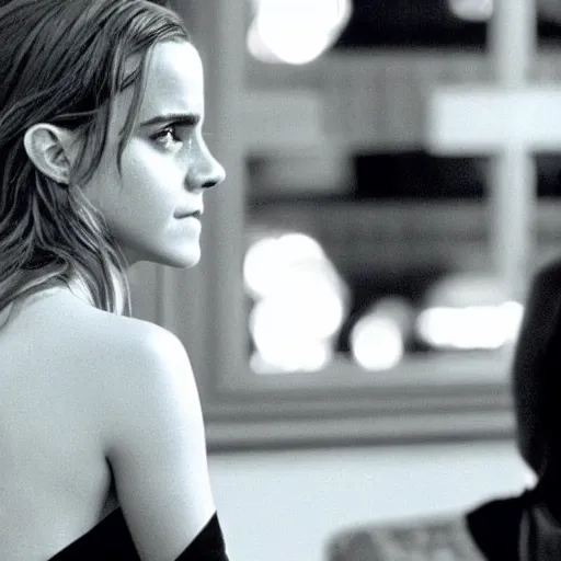 Image similar to film still of emma watson from oceans eleven 2 0 0 1,