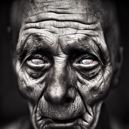 Image similar to portrait of a martian by lee jeffries