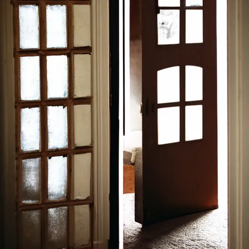 Image similar to a room within a room, a door behind the door