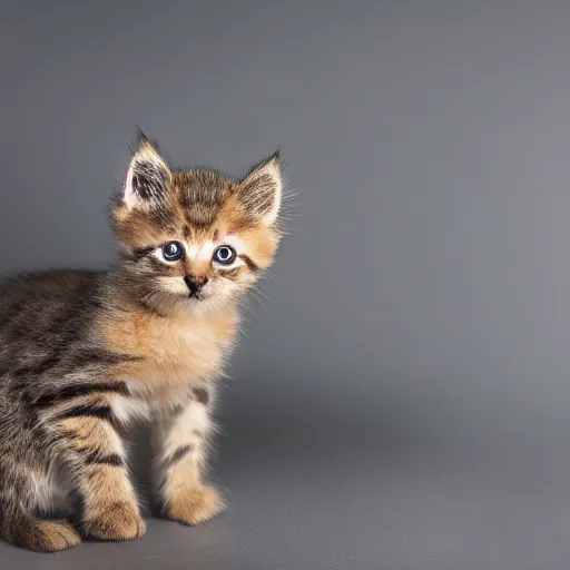 Image similar to super crisp closeup photo of a kitten with an extremely long monkey's tail. it is sitting in the snow, studio lighting, in the style of rodger deakins, moody, rim light, beautiful lighting, 8 k, stunning scene, blade runner, dune, seven,