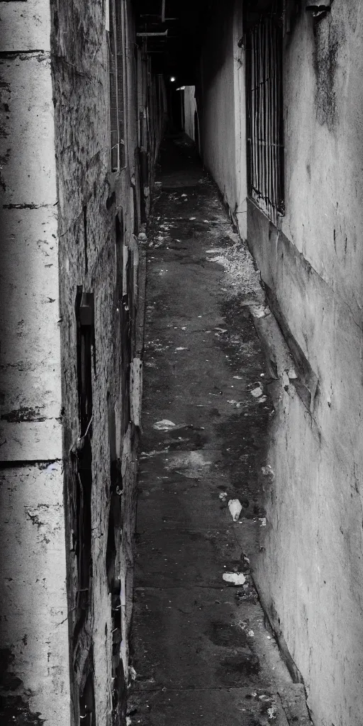 Image similar to photo of a ghost in an alley