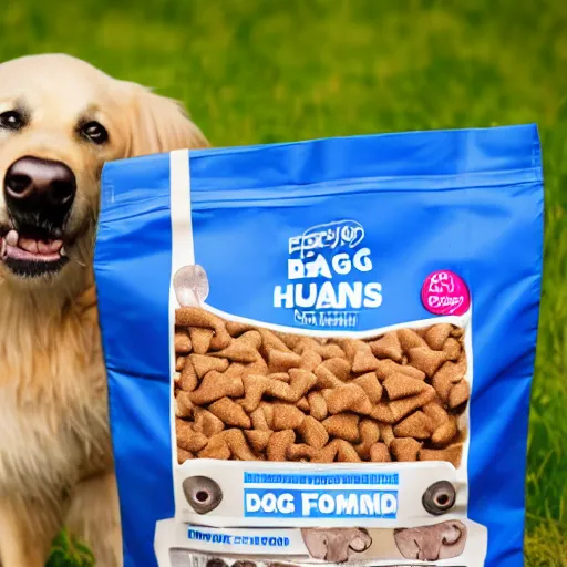 Image similar to bag of dog food for humans