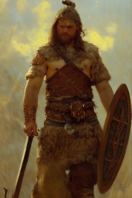 Image similar to viking warrior, highly detailed painting by gaston bussiere, craig mullins, j. c. leyendecker 8 k