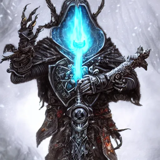 Image similar to The Lich King smoking weed from a Frostmourne Bong, by artgerm and wlop and scott fischer and seb mckinnon, digital art, highly detailed, wide shot, intricate, fantasy, mystical, sharp focus, Trending on Artstation HQ, deviantart, unreal engine 5, 4K UHD image