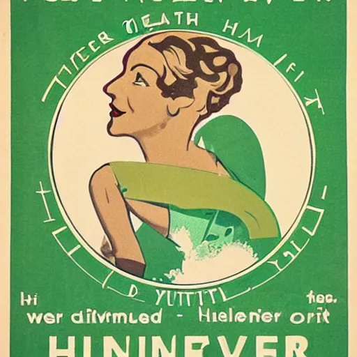 Prompt: year 1 9 2 8 health advice poster for influenza. mint green and gold