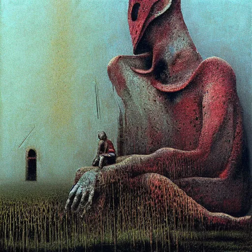 Image similar to Friendship of Nations by Zdzislav Beksinski