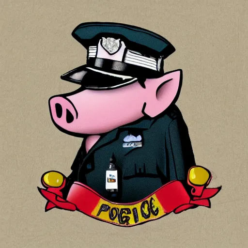 Image similar to pig cop.