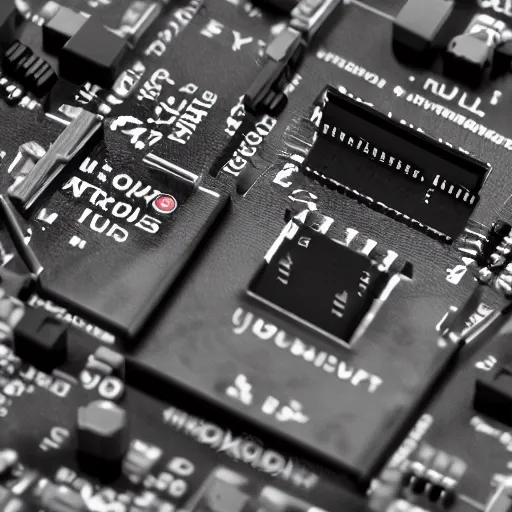 Image similar to a close up of a camera sensor module motherboard on a gray background, a computer rendering by senior environment artist, featured on polycount, cubo - futurism, 8 k 3 d, hard surface modeling, sketchfab