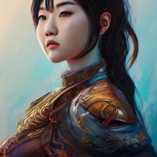 Image similar to portrait of Lin Xiao, digital art, highly detailed, concept art, intricate, sharp focus, Trending on Artstation HQ, deviantart, unreal engine 5, 4K UHD image