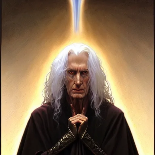 Prompt: portrait of raistlin majere, dark, piercing eyes, gentle expression, esoteric clothing, photorealistic, highly detailed, artstation, smooth, sharp focus, art by michael whelan, artgerm, greg rutkowski and alphonse mucha