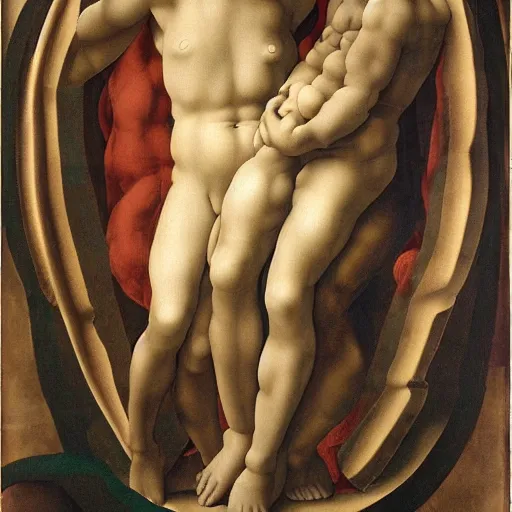 Prompt: In the Womb by Michelangelo