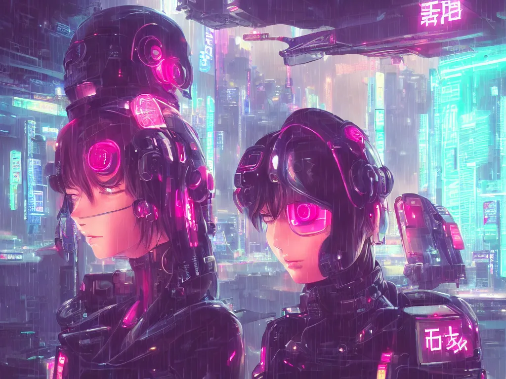 Image similar to portrait anime visual futuristic female cyber airforce, on cyberpunk neon light tokyo rainy rooftop, ssci - fi and fantasy, intricate and very beautiful, human structure, concept art, sharp focus, anime by rossdraws and liya nikorov and magali villeneuve and simon stalenhag and luxearte, frostine engine