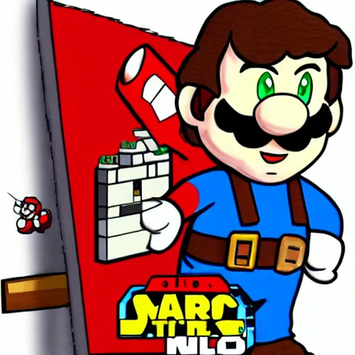 Image similar to Han solo as super Mario