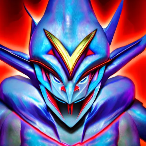 Image similar to demon Mask in the art style of a yugioh card , highly detailed, centered, sharp focus, octane render