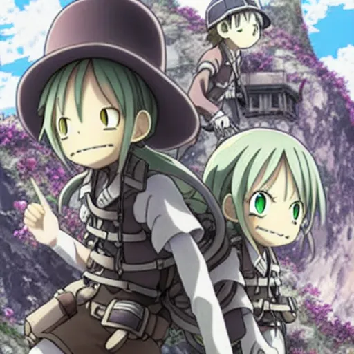 Image similar to Made In Abyss Anime Cover Art