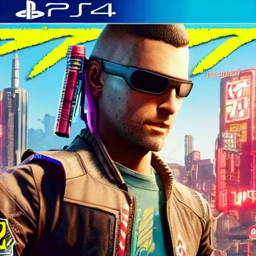 Image similar to Cyberpunk 2077 on PlayStation 1