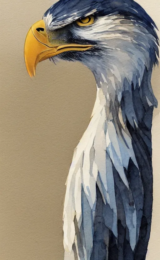 Image similar to concept art of a eagle, pinterest, artstation trending, behance, watercolor, by coby whitmore, silver, laser light,