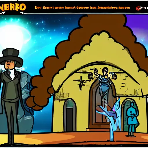 Image similar to the church of scientology newgrounds flash game