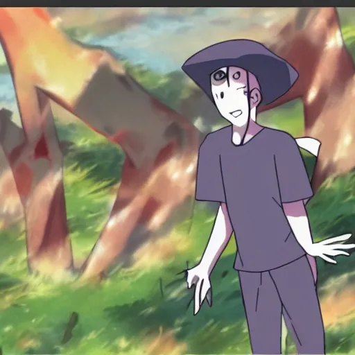 Prompt: a dead decomposing corpse in pokemon, distant view, anime screencaps, 720p