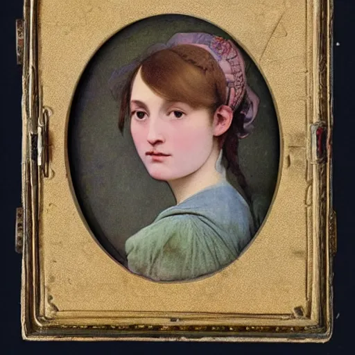 Prompt: a beautiful young lady with huge bright silver eyes, colored daguerreotype by pontormo, by bosch, by mucha, by Mackintosh, by max ernst, by ernst heackel, modern art noveau, ornate, highly detailed, liminal, eerie, Bright pastel color